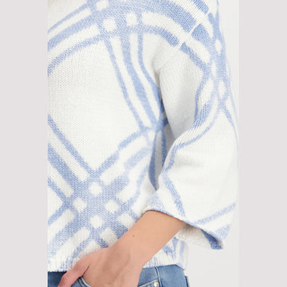 Monari 408418 716 Light Blue Pattern Pullover