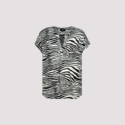 Monari 408706 998 Black Pattern T-Shirt