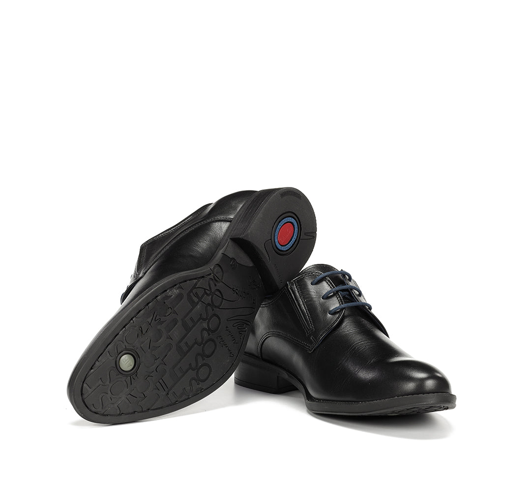 Fluchos 8410W Memory Black Extra Wide Black Casual Shoes