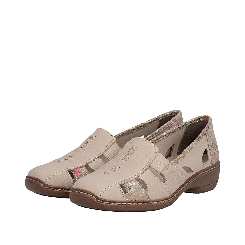 Rieker 41385-63 Beige Casual Shoes