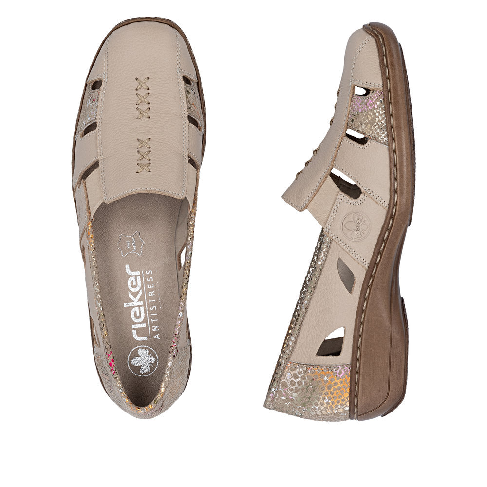 Rieker 41385-63 Beige Casual Shoes
