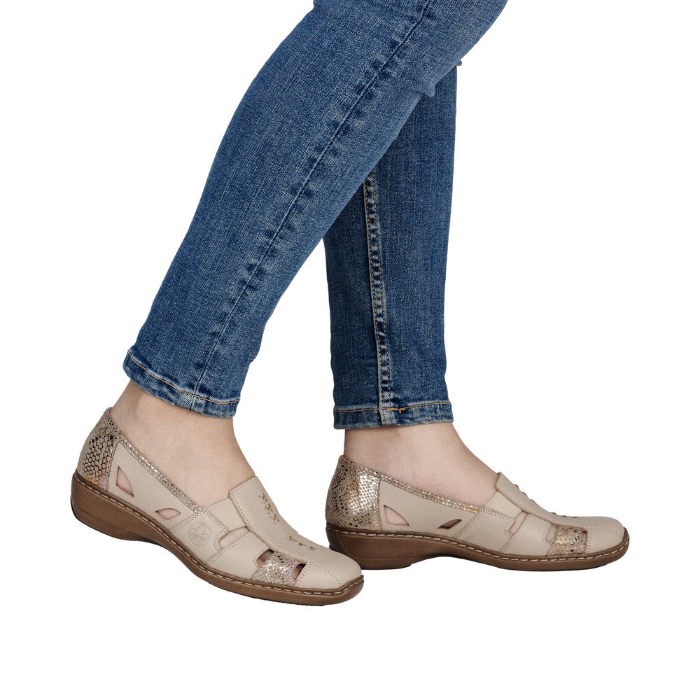 Rieker 41385-63 Beige Casual Shoes