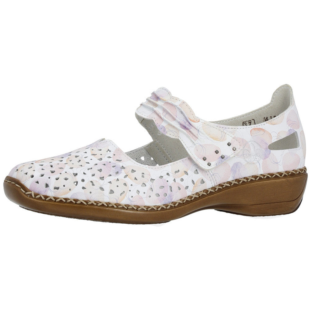 Rieker 41399-91 Sport White/Lilac Drop Casual Shoes