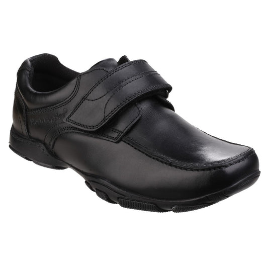 Boys Hush Puppies Freddy 2 Black Shoe