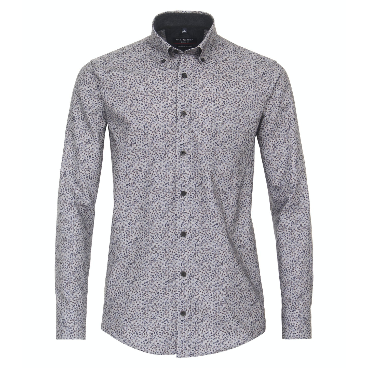 Casa Moda 434116900 700 Silver Casual Shirt