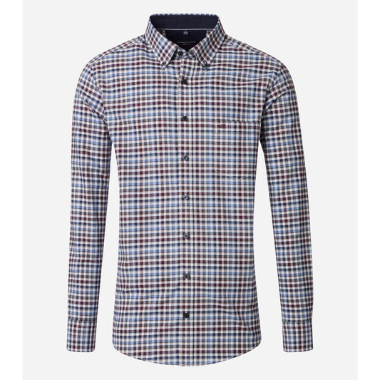 Casa Moda 454485300 100 Blue Casual Shirt