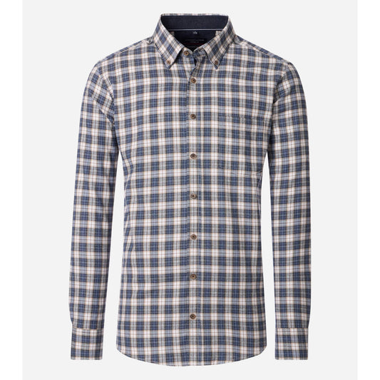 Casa Moda 454488300 100 Blue Casual Shirt