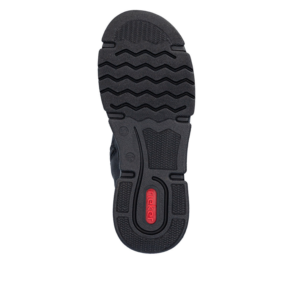Rieker 45904-00 Black Combination Mid Height Boots