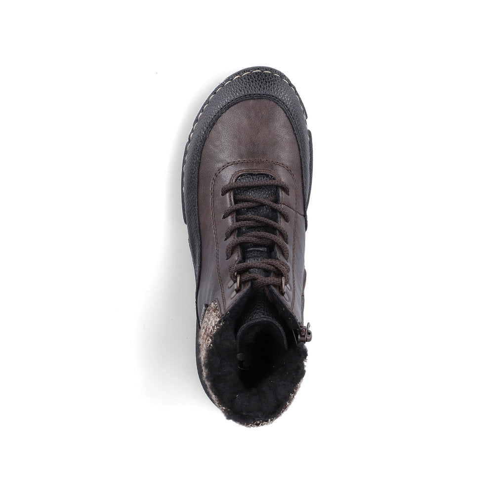 Rieker 45956-25 Brown Combination Mid Height Boots