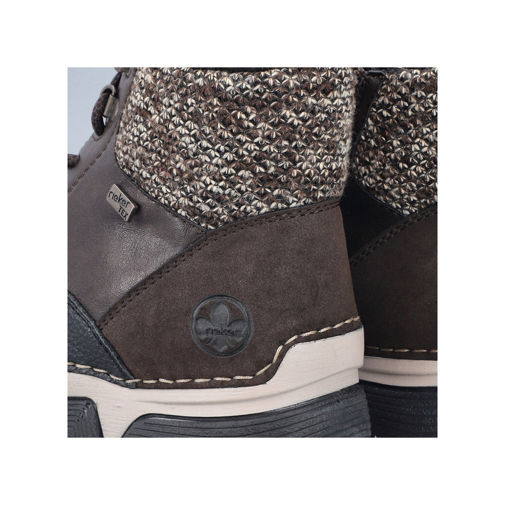 Rieker 45956-25 Brown Combination Mid Height Boots