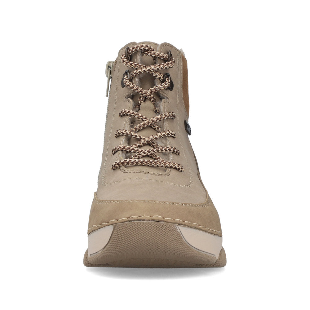Rieker 45956-64 Beige Combination Mid Height Boots