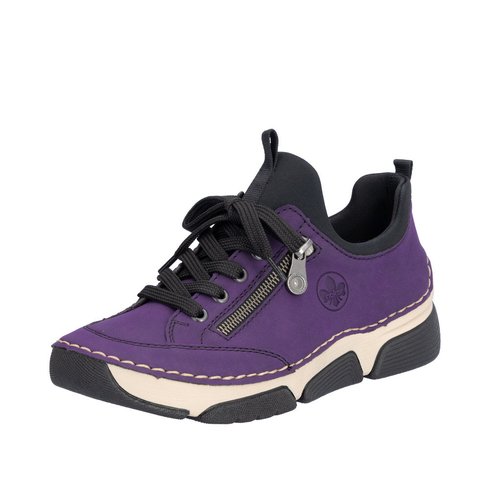 Rieker 45973-30 Aubergine Casual Shoes