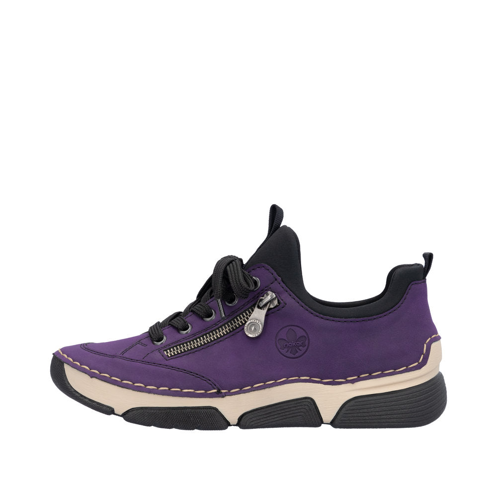 Rieker 45973-30 Aubergine Casual Shoes