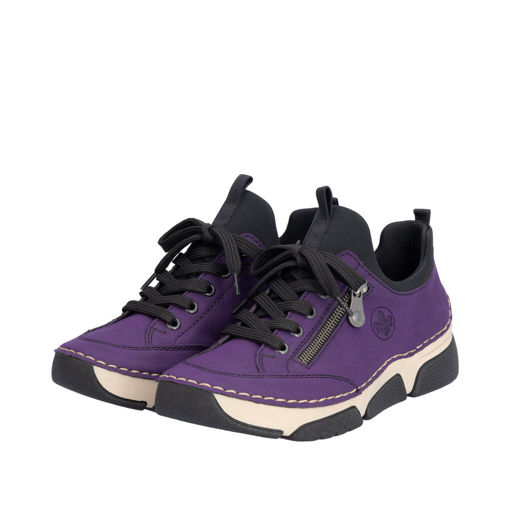 Rieker 45973-30 Aubergine Casual Shoes