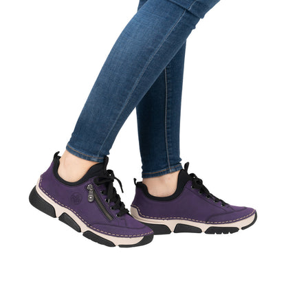 Rieker 45973-30 Aubergine Casual Shoes