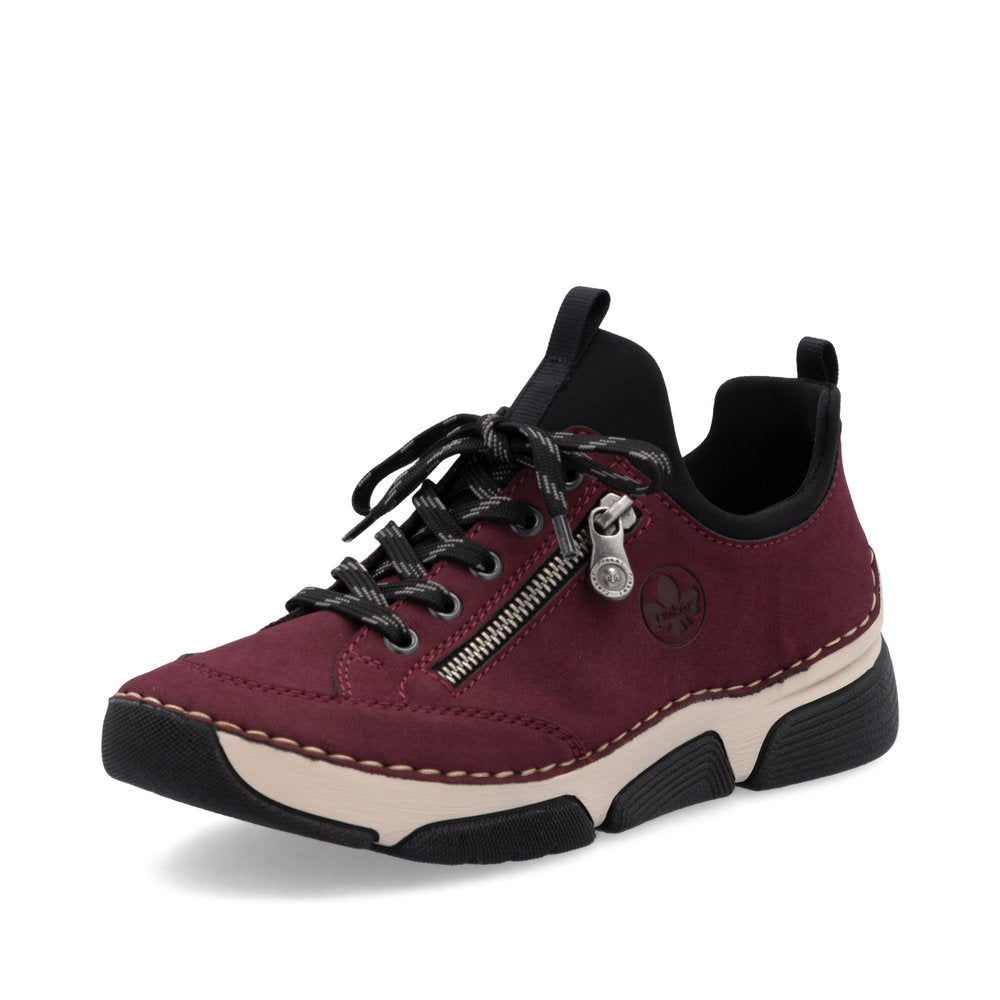 Rieker 45973-36 Burgundy Wine Casual Shoes