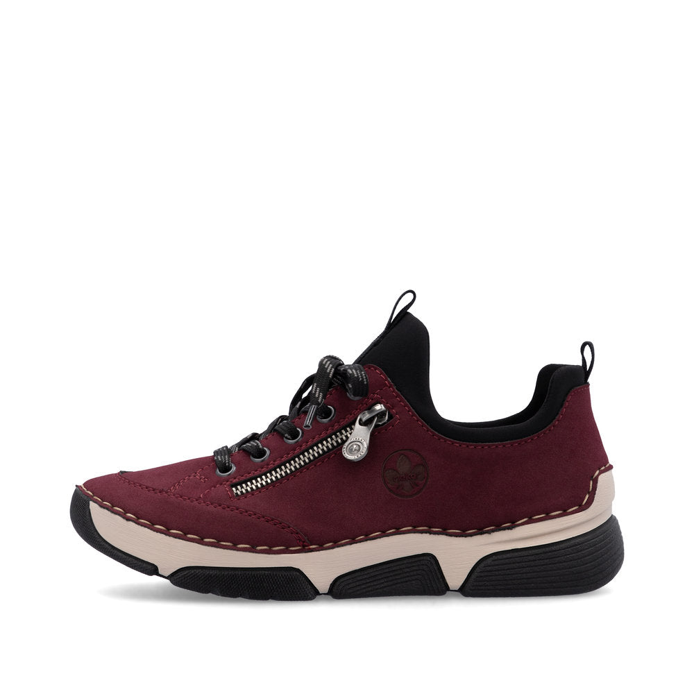 Rieker 45973-36 Burgundy Wine Casual Shoes