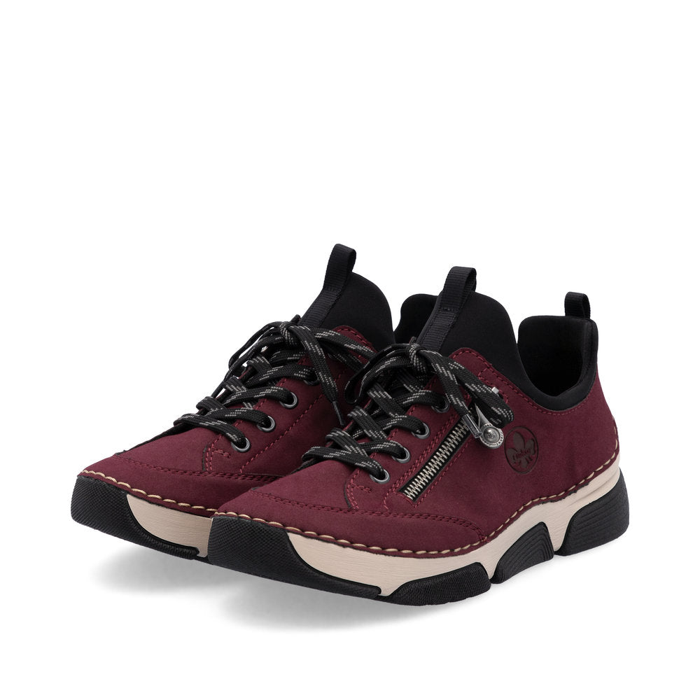 Rieker 45973-36 Burgundy Wine Casual Shoes