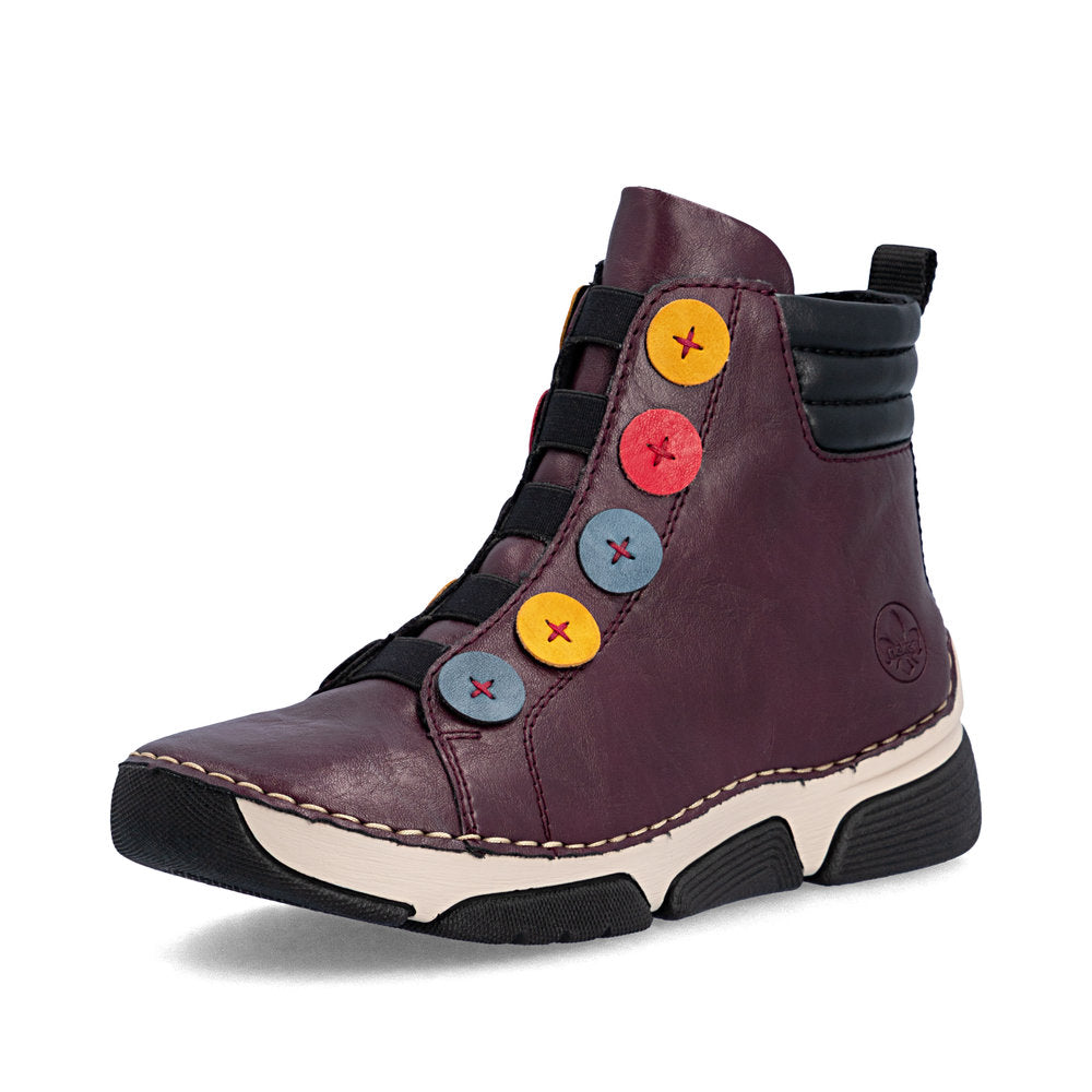 Rieker 45977-30 Red Mid Height Boots