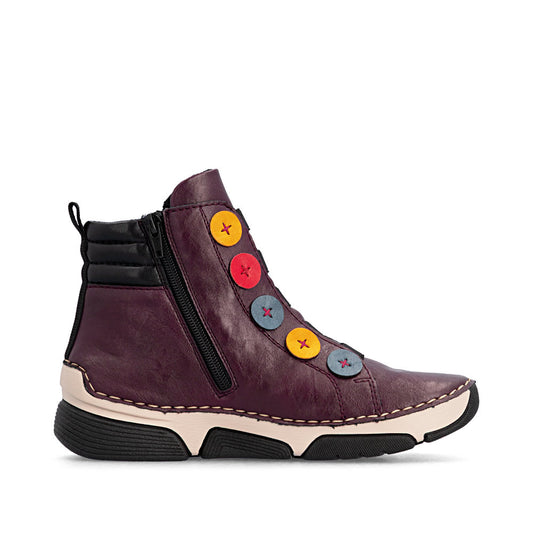 Rieker 45977-30 Red Mid Height Boots