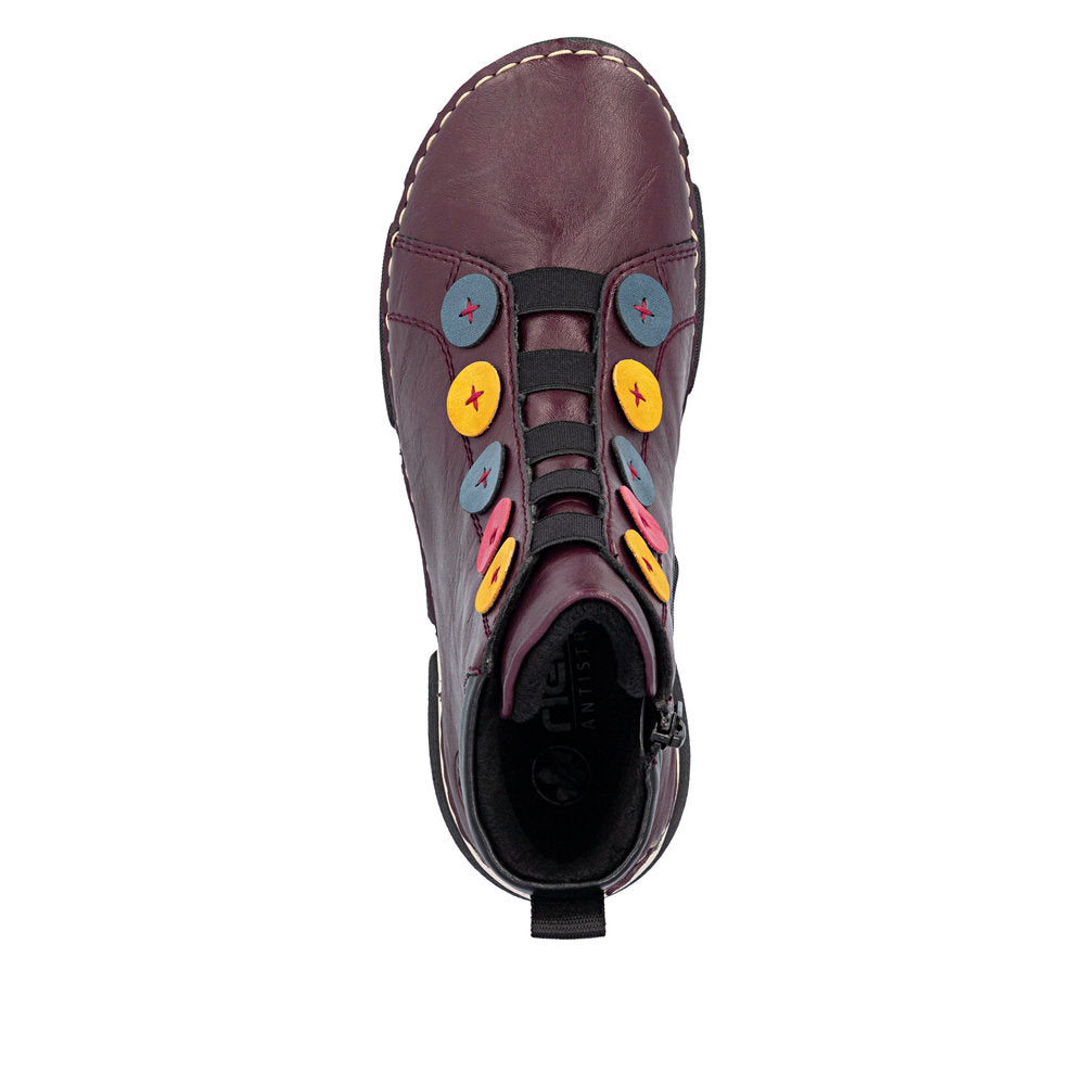 Rieker 45977-30 Red Mid Height Boots