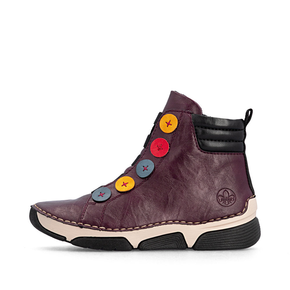 Rieker 45977-30 Red Mid Height Boots