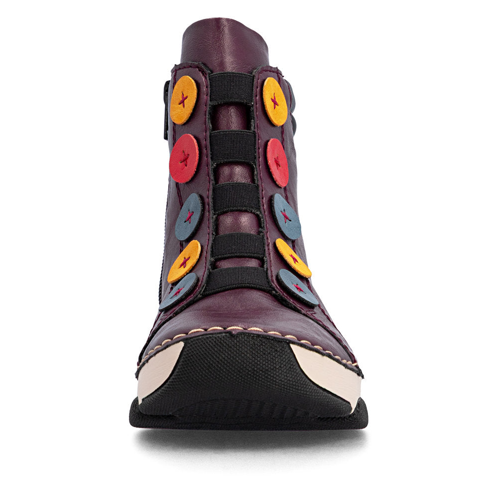 Rieker 45977-30 Red Mid Height Boots