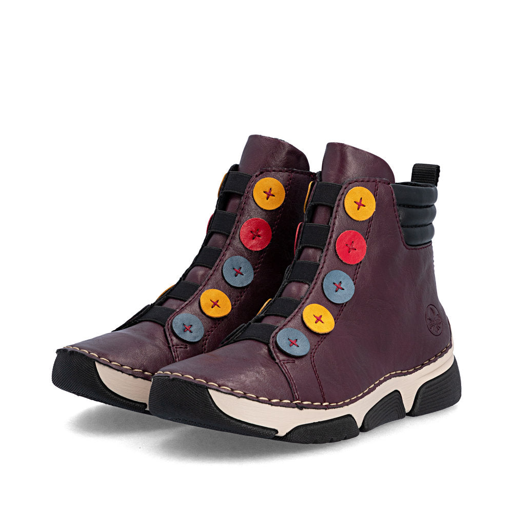 Rieker 45977-30 Red Mid Height Boots