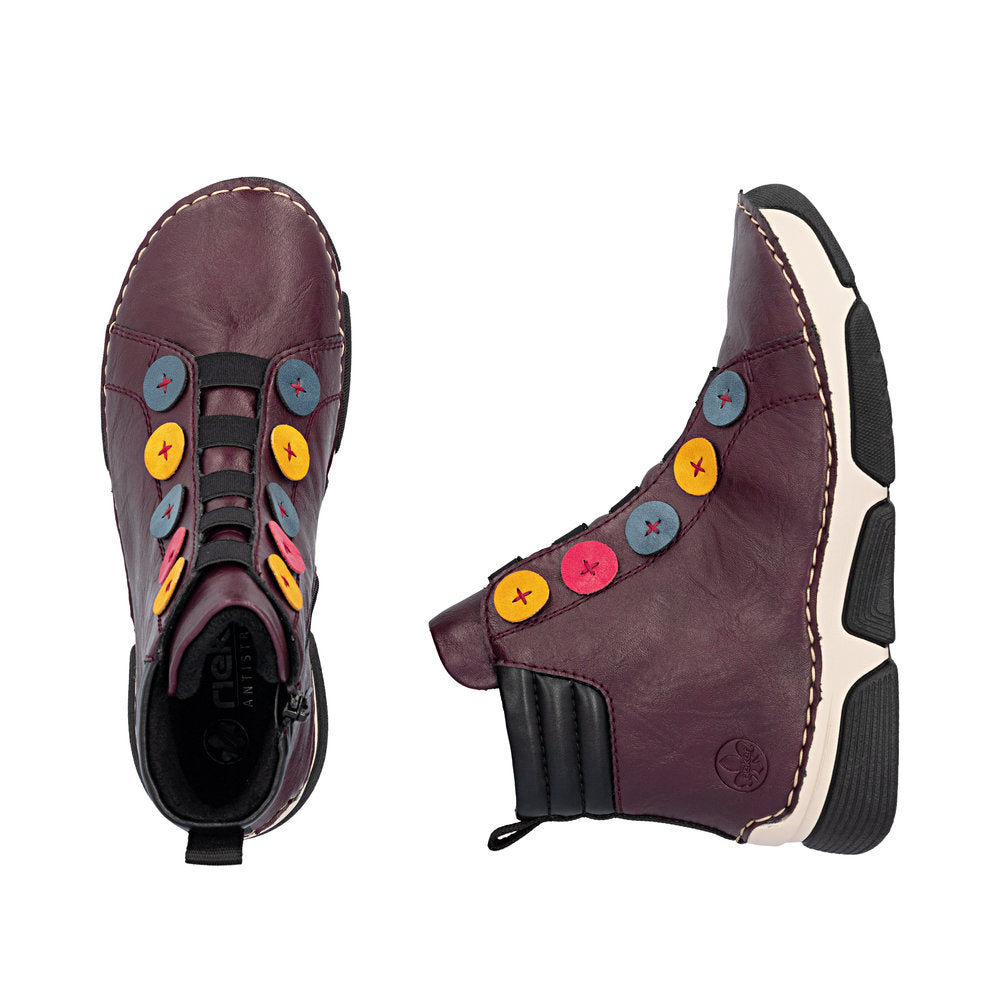 Rieker 45977-30 Red Mid Height Boots