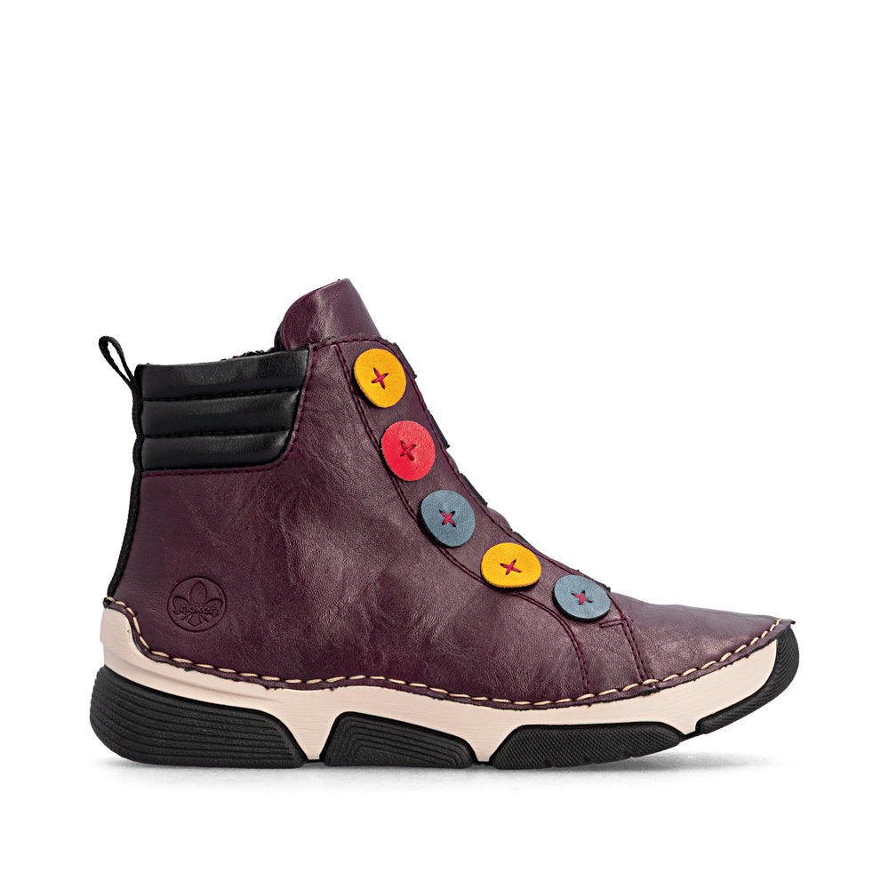 Rieker 45977-30 Red Mid Height Boots