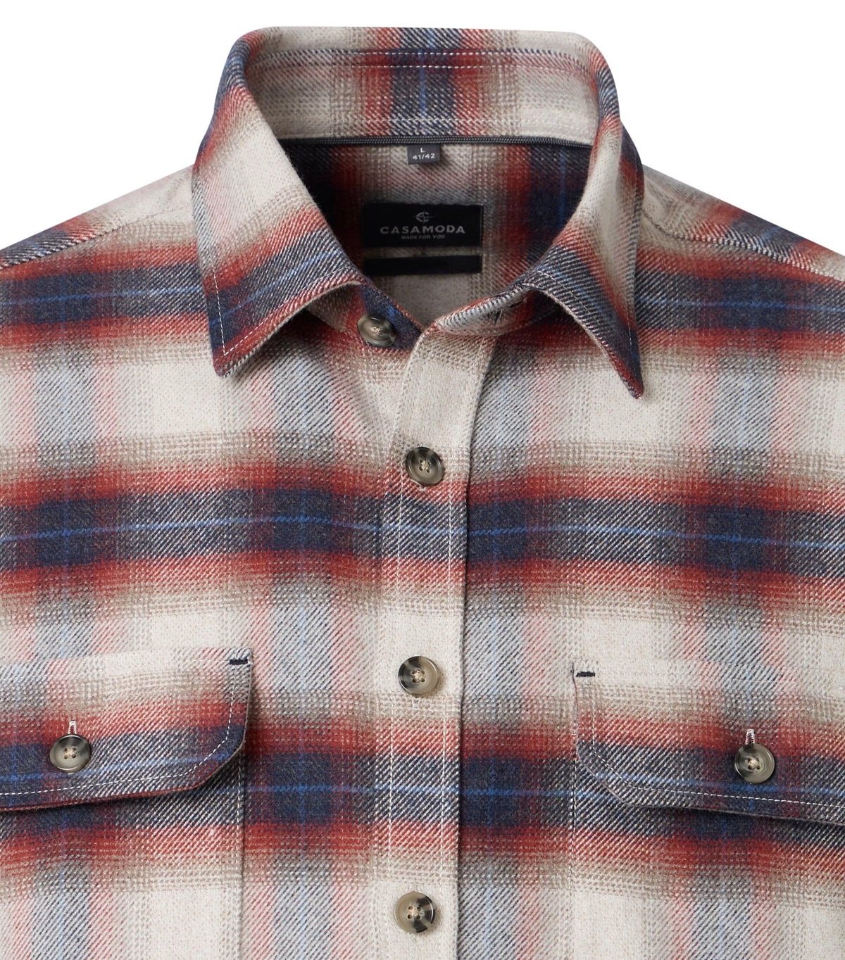 Casa Moda 126132260 400 Garnet Overshirt