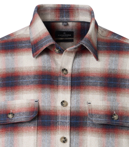 Casa Moda 126132260 400 Garnet Overshirt