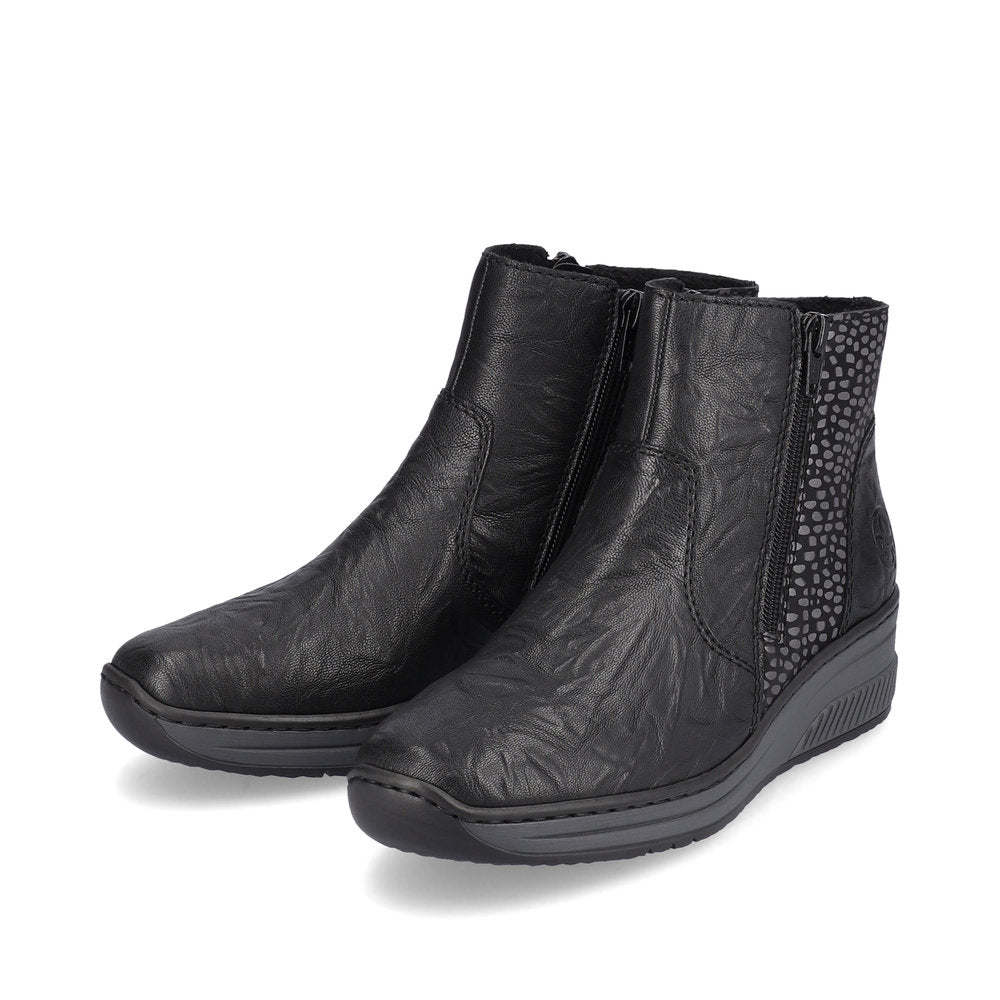 Rieker 48759-00 Doris Black Boots