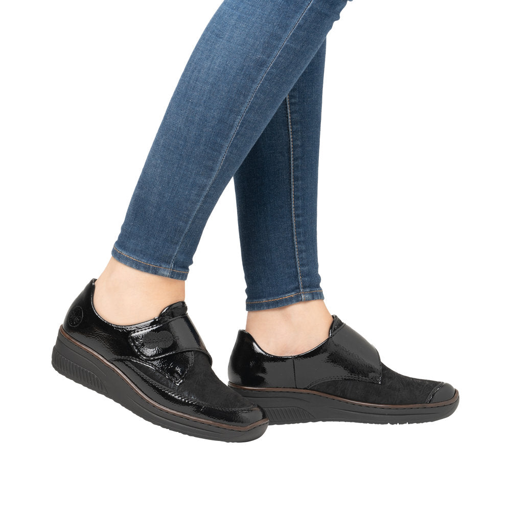 Rieker 487C0-00 Black Casual Shoes