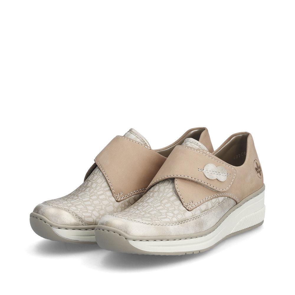 Rieker 487C0-60 Shell/Pearl Cream/Cliff Casual Shoes