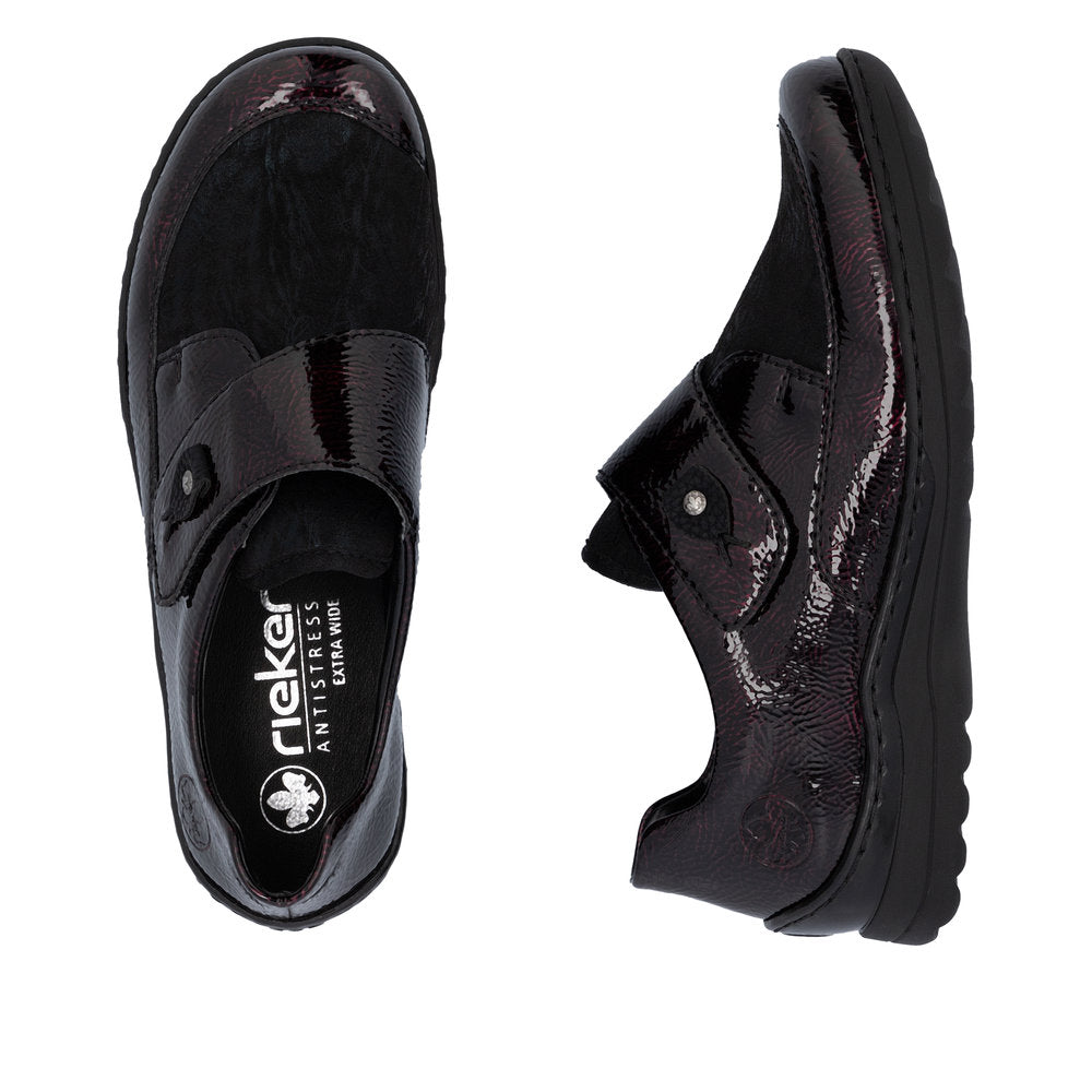 Rieker 48951-35 Wine Black Casual Shoes