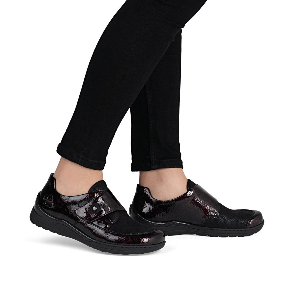 Rieker 48951-35 Wine Black Casual Shoes