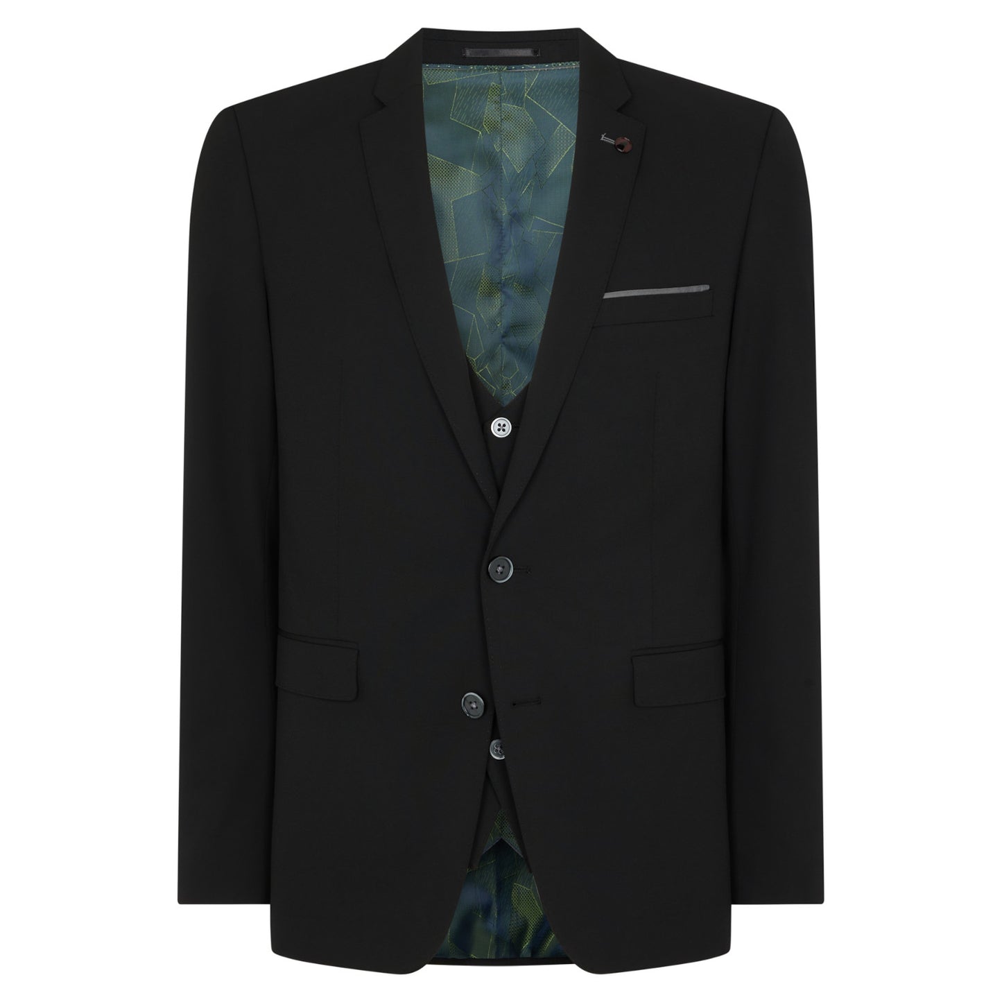 Remus Uomo 11770 00 Black Tapered Suit Jacket