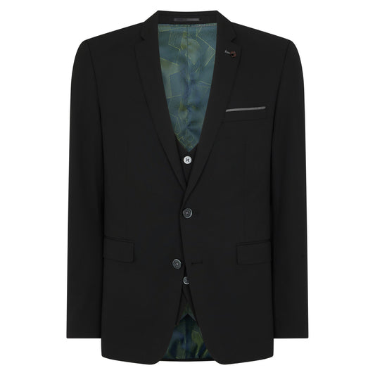 Remus Uomo 11770 00 Black Tapered Suit Jacket