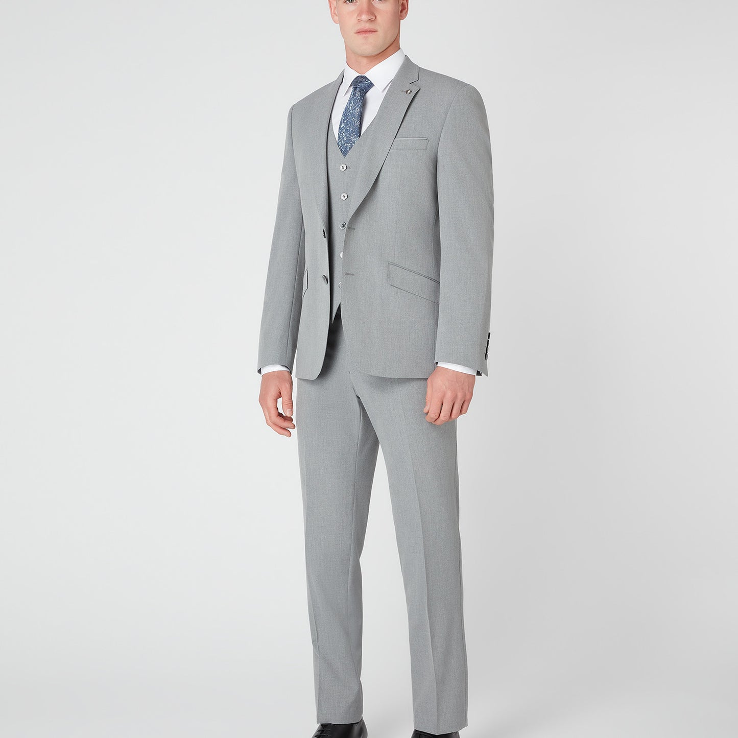 Remus Uomo 11770 05 Light Grey Tapered Suit Jacket