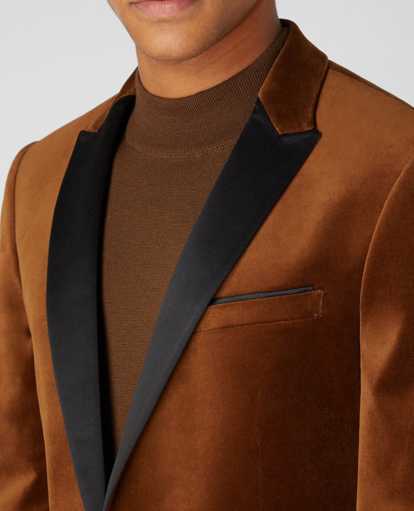 Remus Uomo 11850 58 Burnt Orange Mnti V Jacket