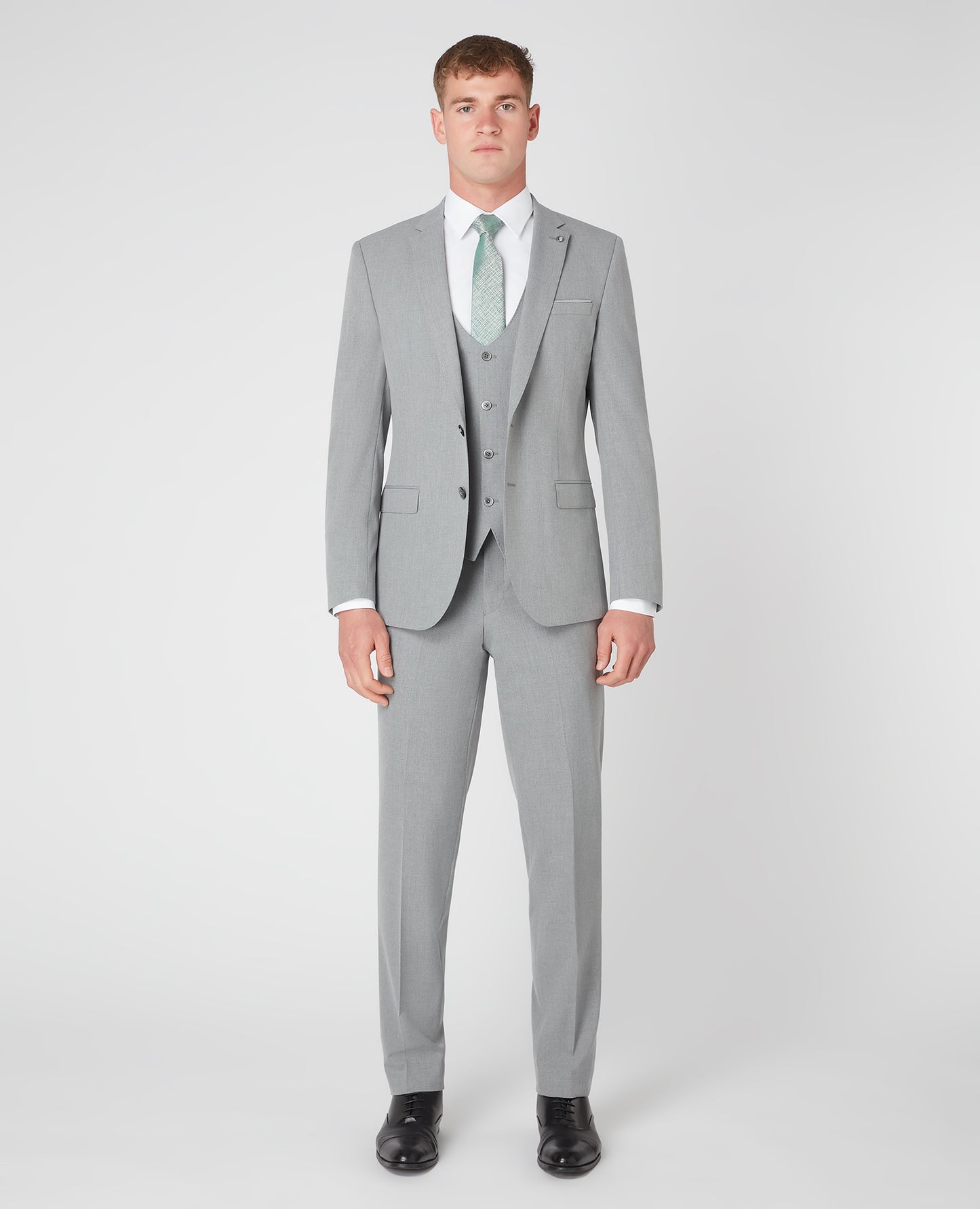 Remus Uomo 11880 05 Light Grey Slim Suit Jacket