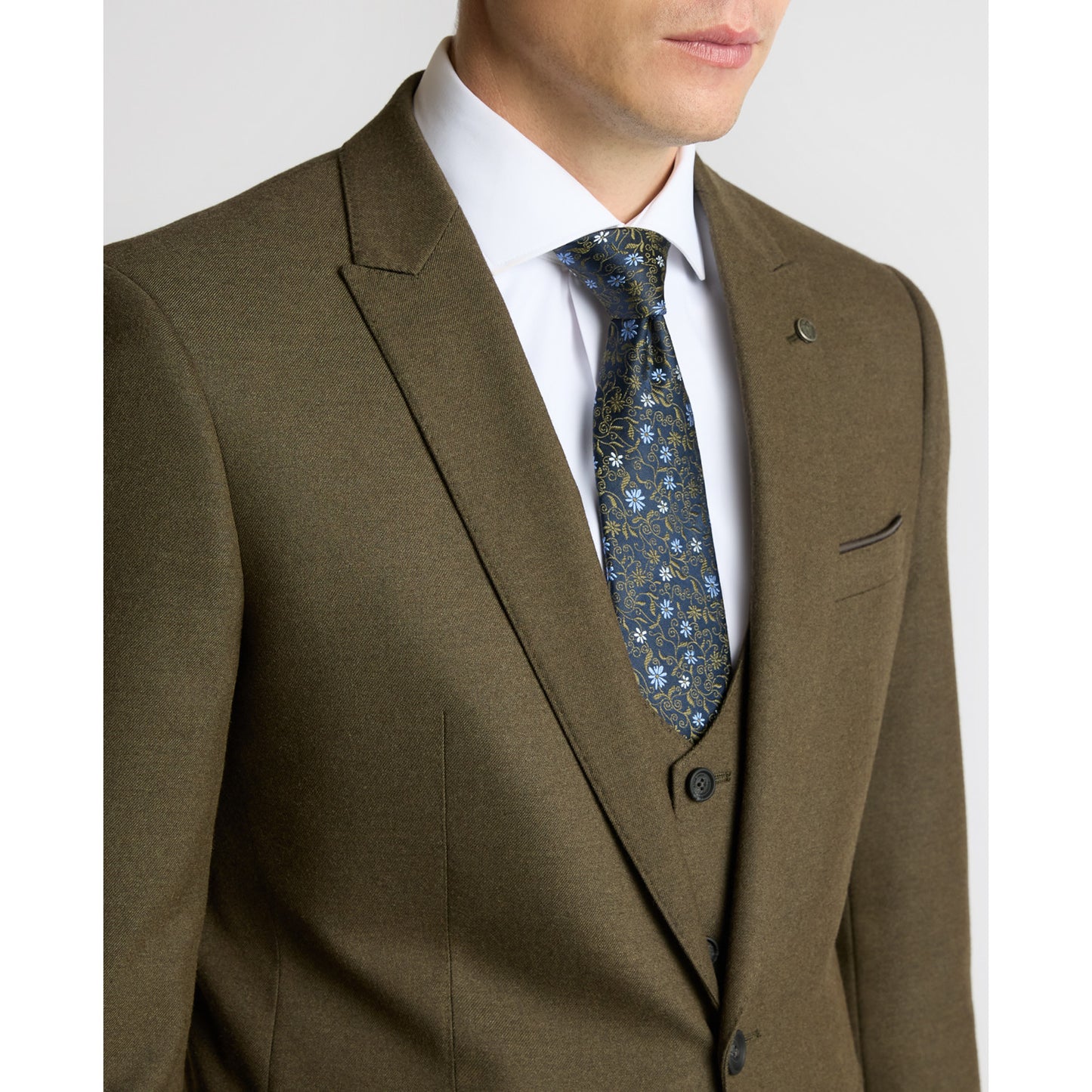 Remus Uomo 12280 36 Khaki Slim Jacket