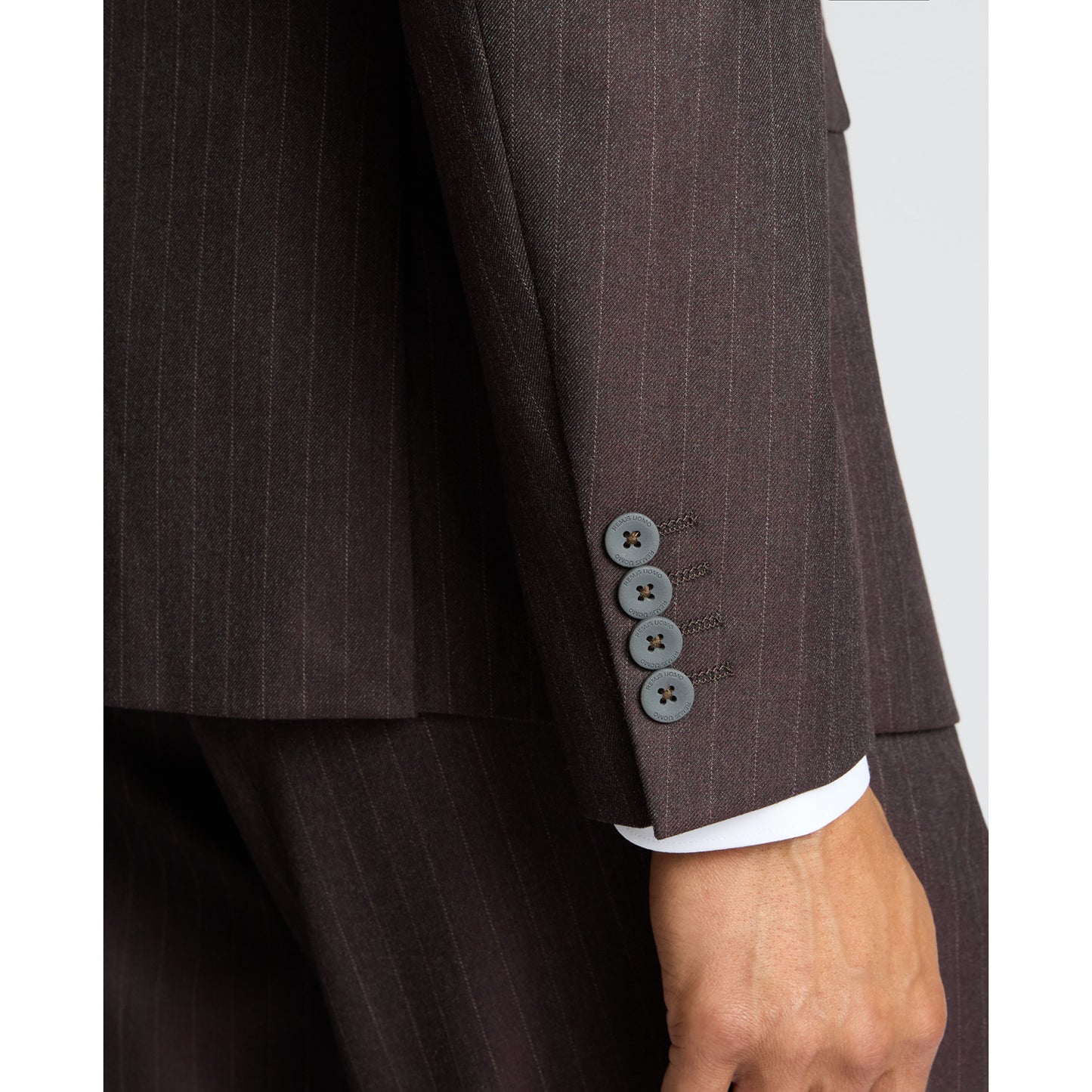 Remus Uomo 12728 68 Wine Stripe Slim Jacket