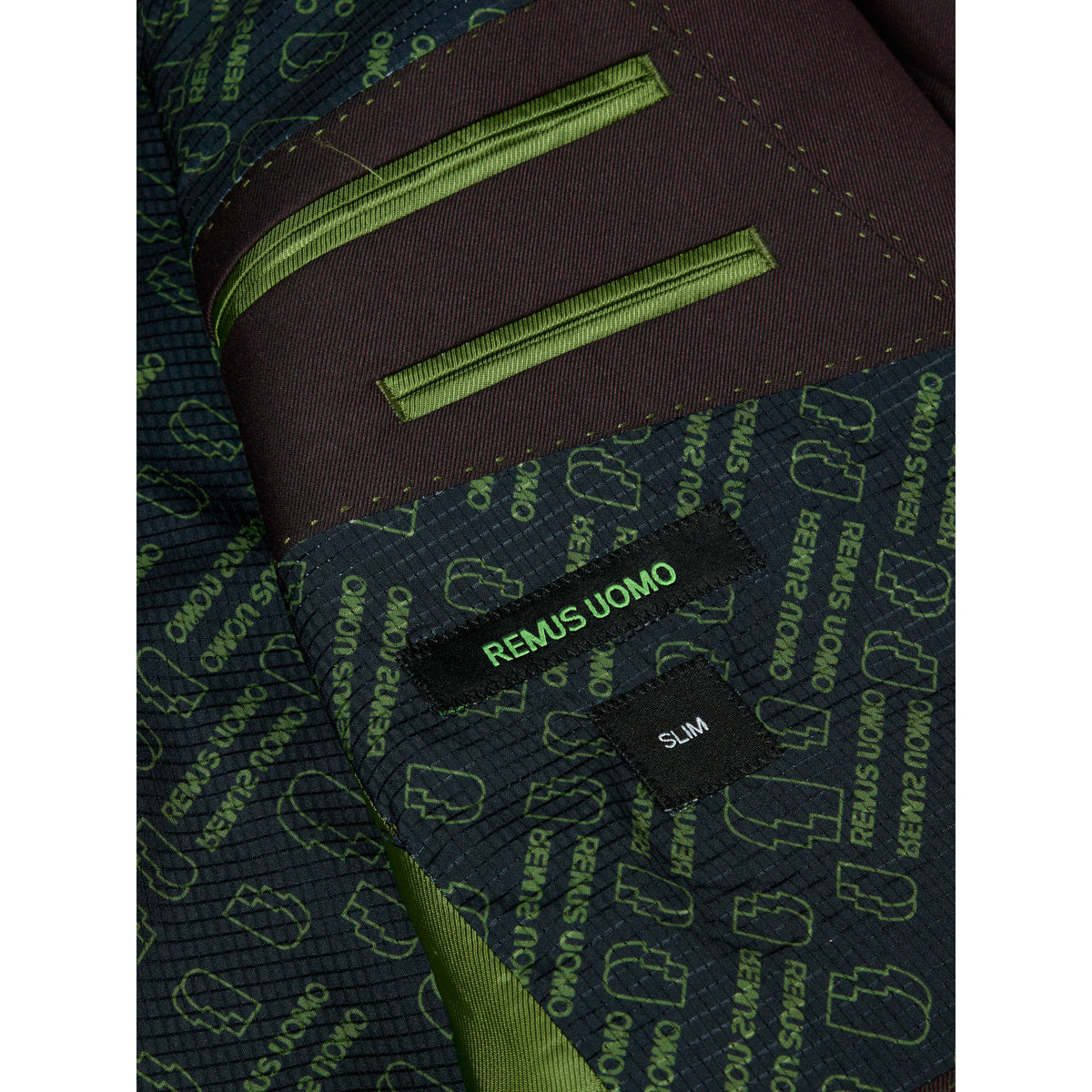 Remus Uomo 12742D 69 Wine Jacket Slim
