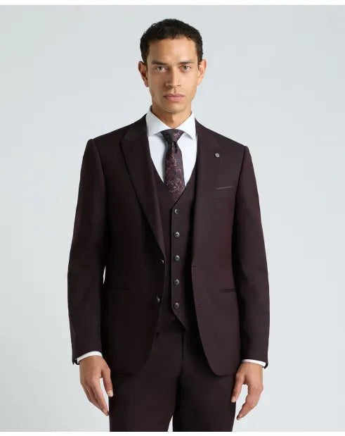 Remus Uomo 12743 69 Wine Jacket Tapered