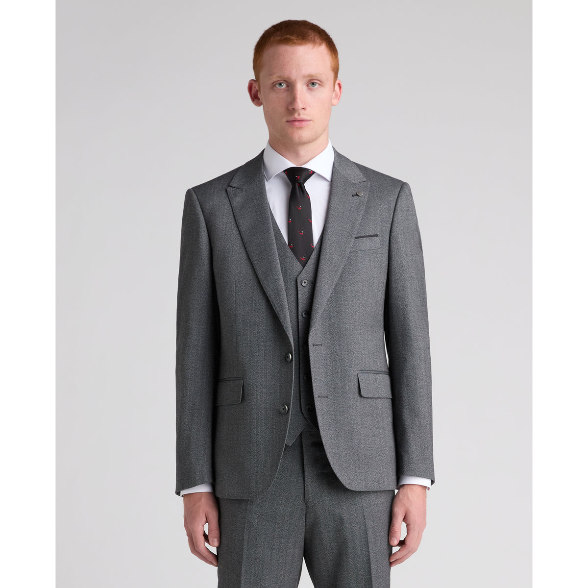 Remus Uomo 12746 07 Dark Grey Jacket Tapered