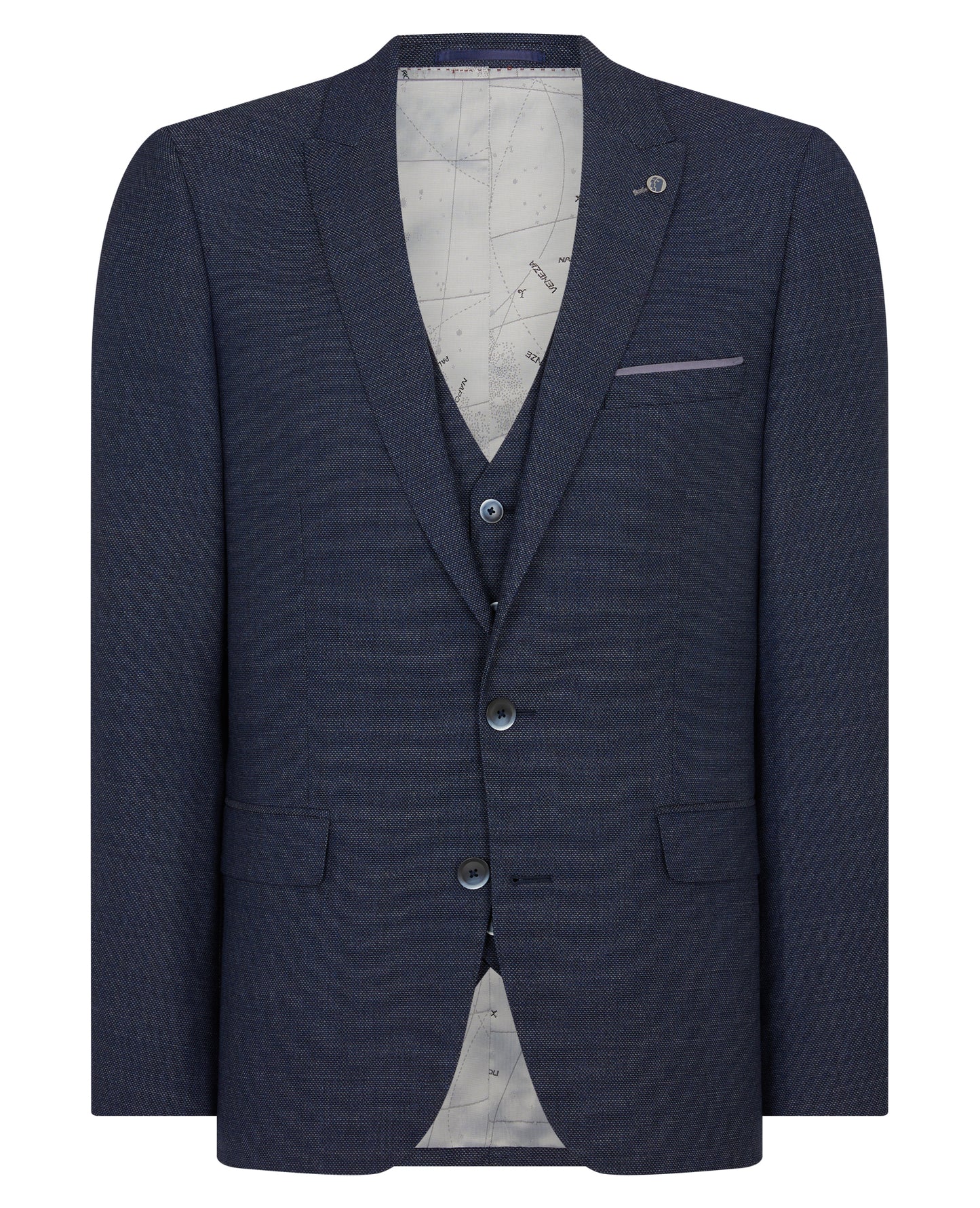 Remus Uomo 42029 28 Blue Tapered Suit Jacket