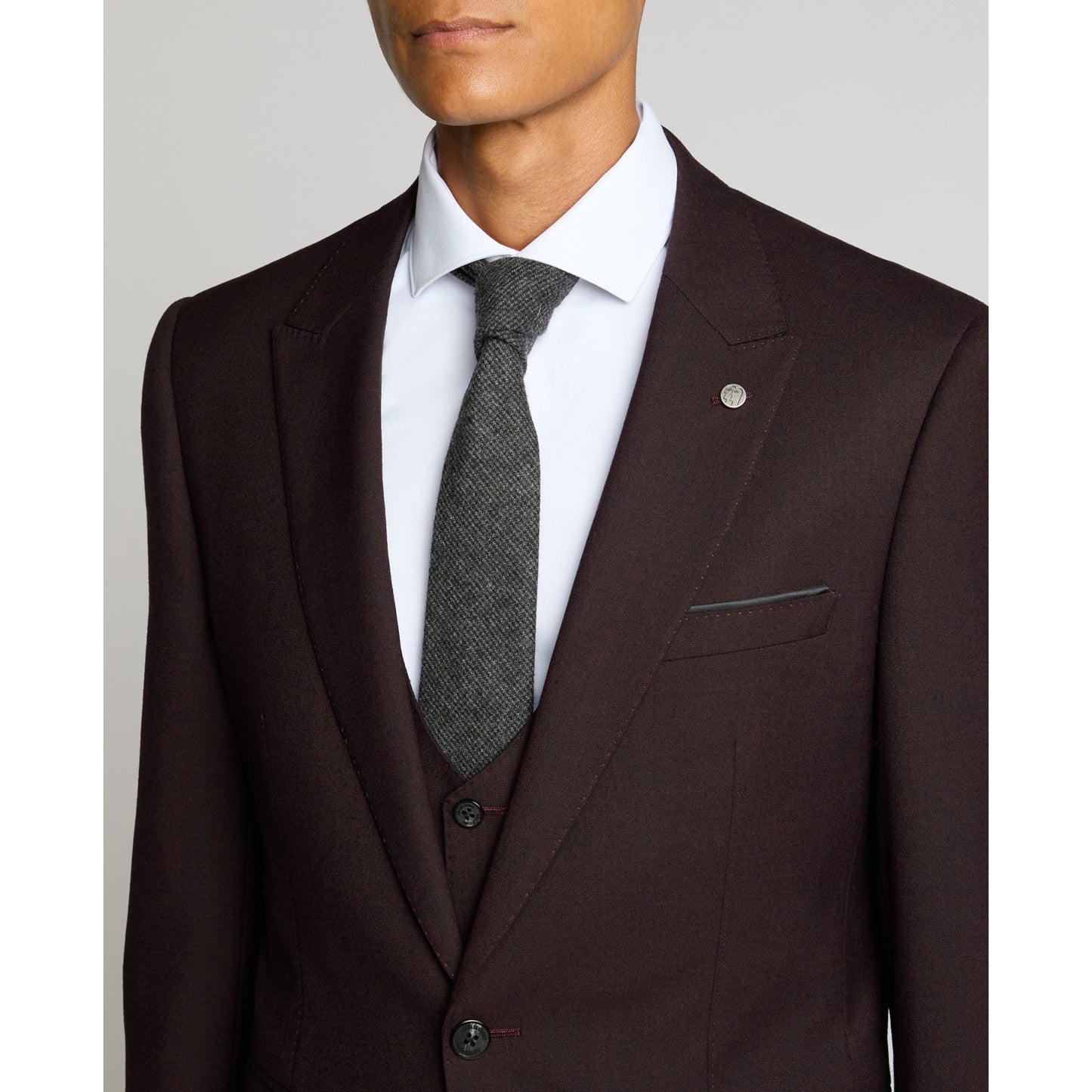 Remus Uomo 42050 69 Wine Slim Jacket