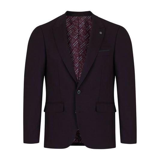 Remus Uomo 42051 69 Wine Tapered Jacket